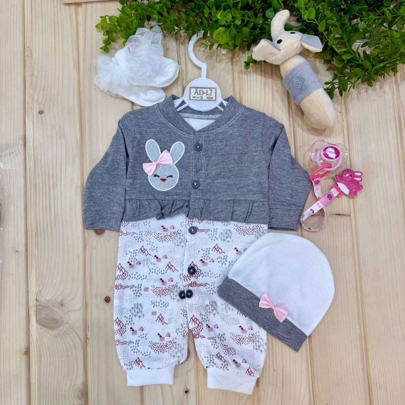 Baby Girls Romper – Rabbit Design Adeli Brand