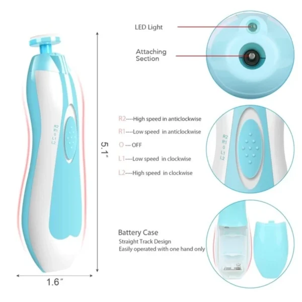 سوهان برقي Baby Nail Trimmer - تصویر 2